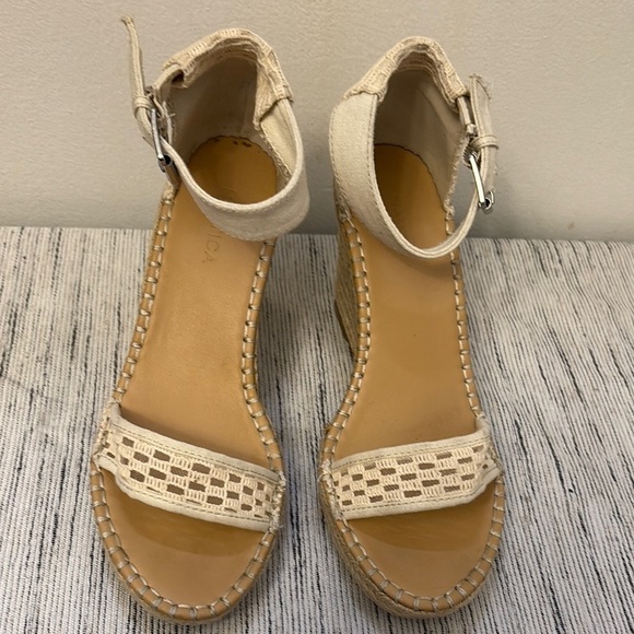 Nautica Wedge Sandals with Braided Design and Ankle Strap Size 11 - Picture 2 of 7